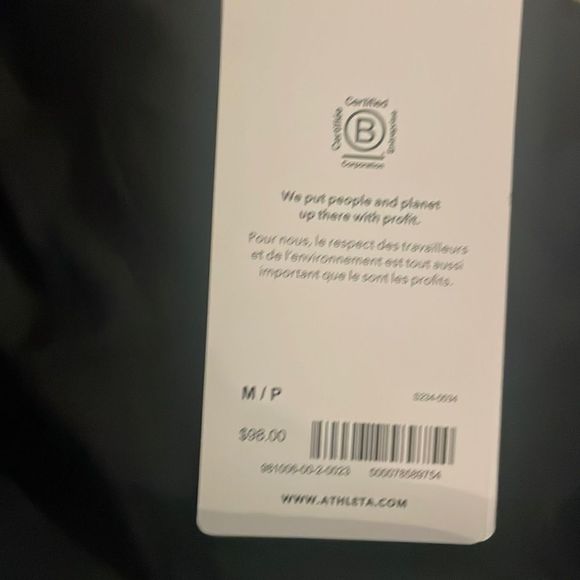 NWT Athleta  Maldives One Piece Medium. Black - Picture 6 of 8